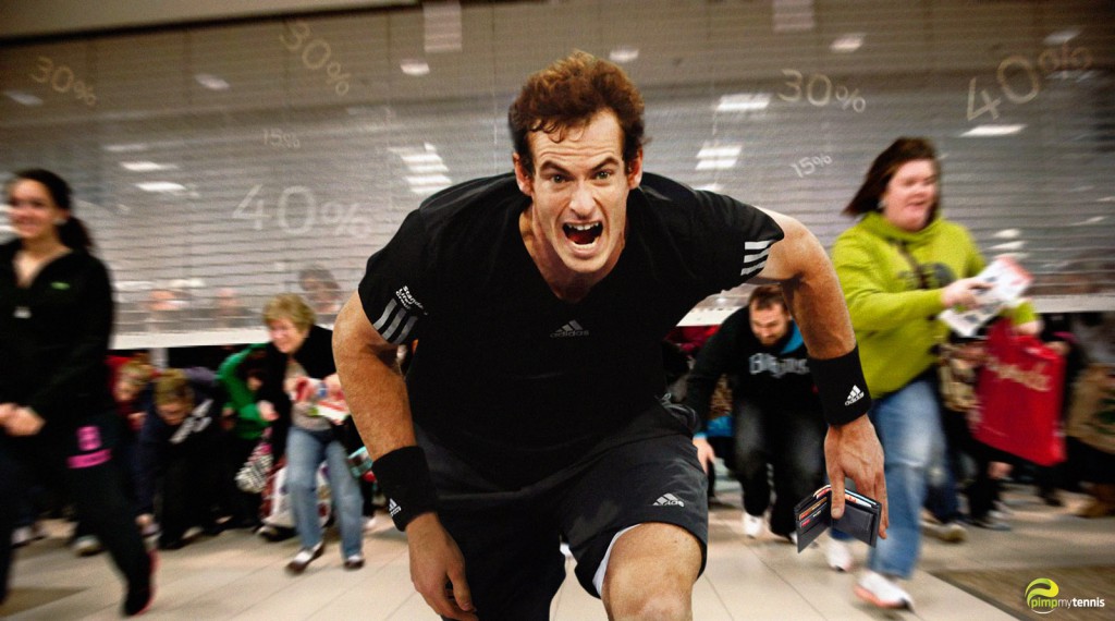 Andy Murray running funny tennis pimpmytennis