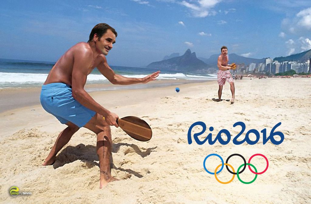 Federer Wawrinka Rio2016 frescobol
