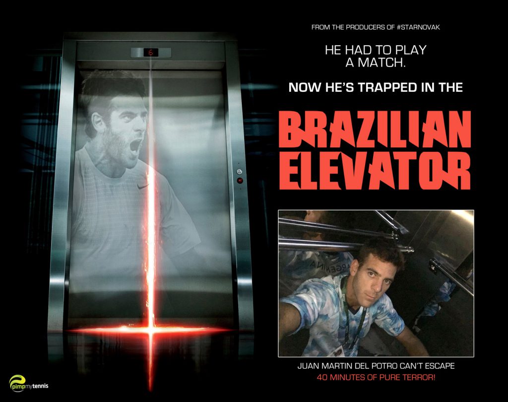 Juan Martin Del Potro trapped in elevator in Rio