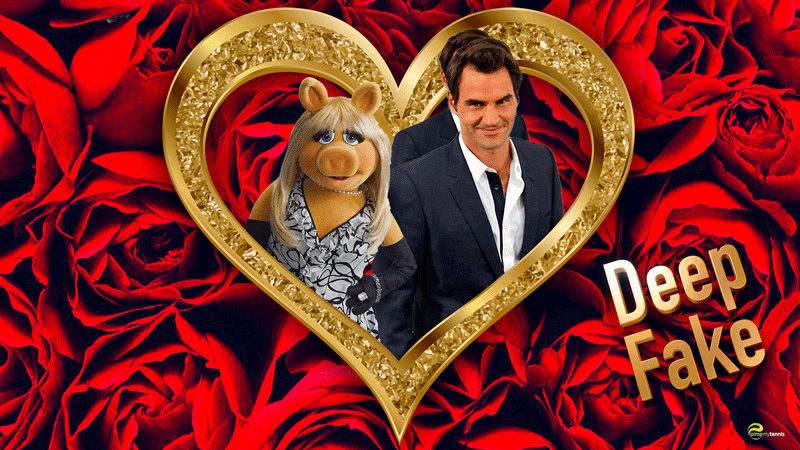Roger Federer chez les Muppets avec Miss Piggy