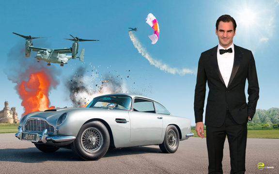 Roger Federer James Bond du tennis